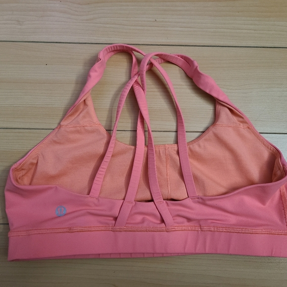 Salmon Pink Lululemon Sports Bra - Picture 2 of 4